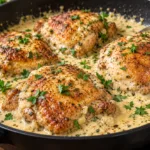 Creamy Garlic Parmesan Chicken Thighs 1