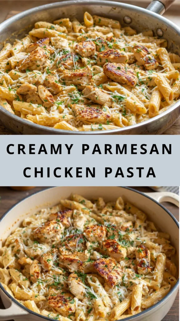 Creamy Parmesan Chicken Pasta