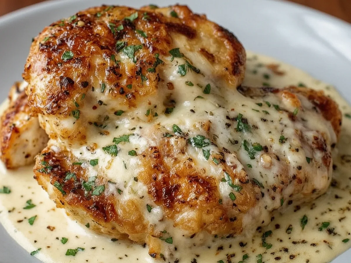 Crockpot Cheesy Mozzarella Chicken 1