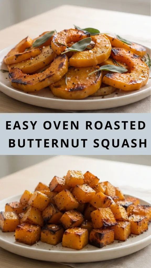 EASY OVEN ROASTED BUTTERNUT SQUASH