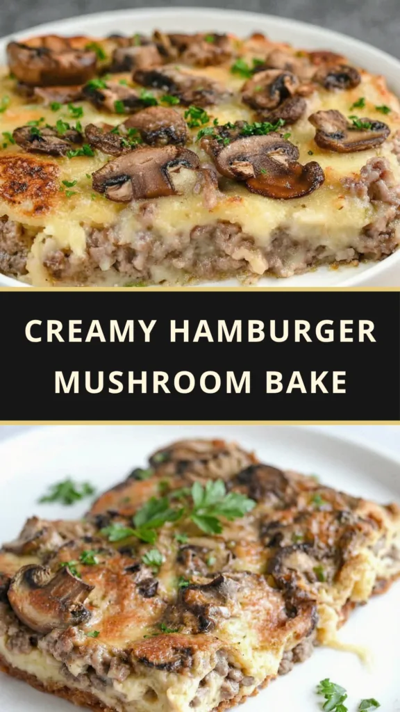 Easy Hamburger Mushroom Bake