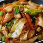 Easy chicken cabbage stir fry 1