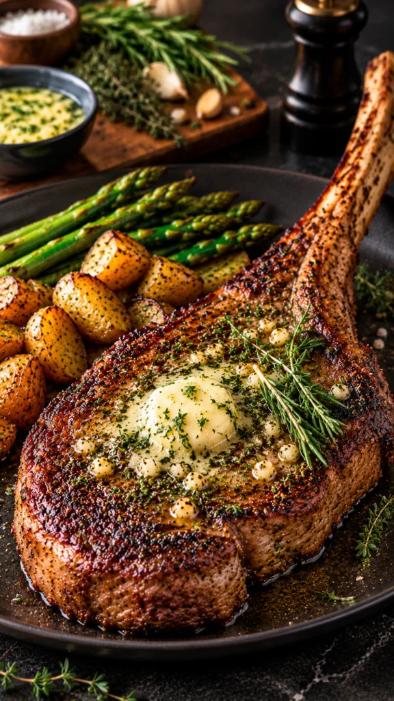 Garlic Butter Tomahawk Steak 2