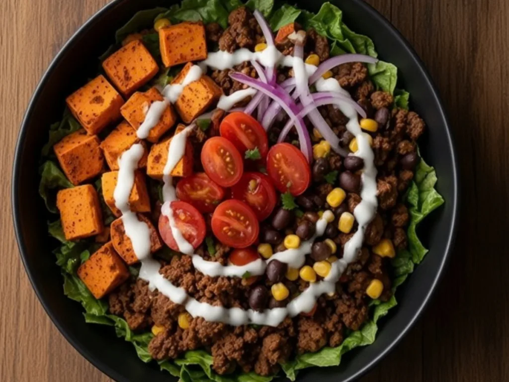 Ground Beef and Sweet Potato Bowls 2
