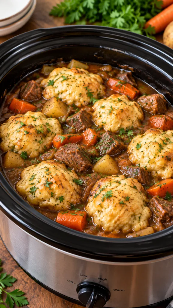 Hearty Beef Stew with Golden Dumplings 2 (1)