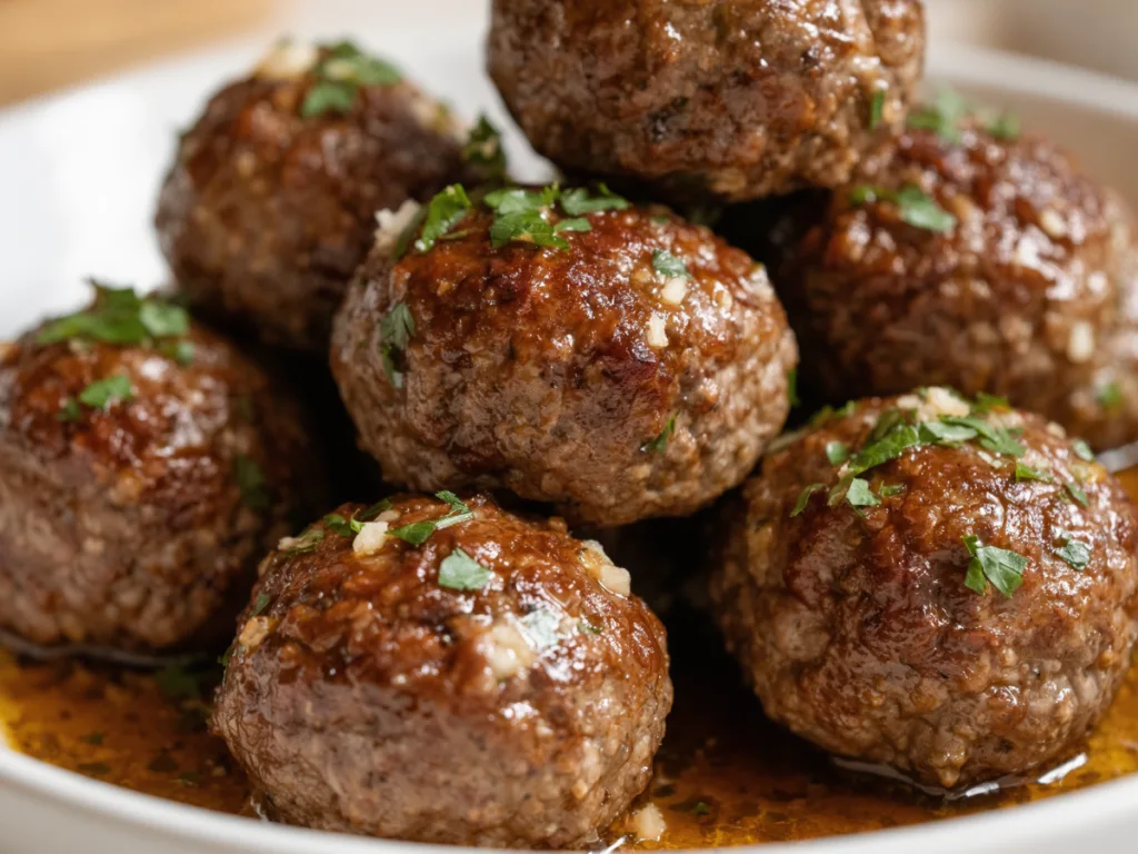 Keto Garlic Butter Meatballs 2