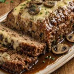 Mushroom Swiss Cheese Meatloaf 2