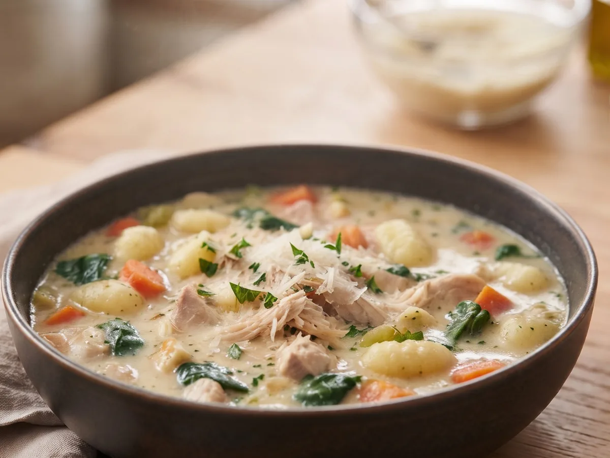 Olive Garden Chicken Gnocchi Soup 1