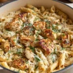 One Pot Creamy Parmesan Chicken Pasta 2