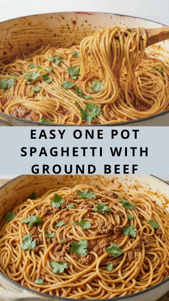 One Pot Spaghetti with Ground Beef