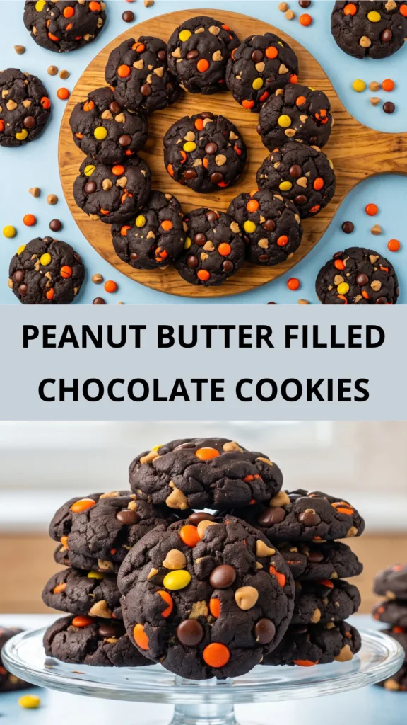 Peanut Butter Filled Chocolate Cookies