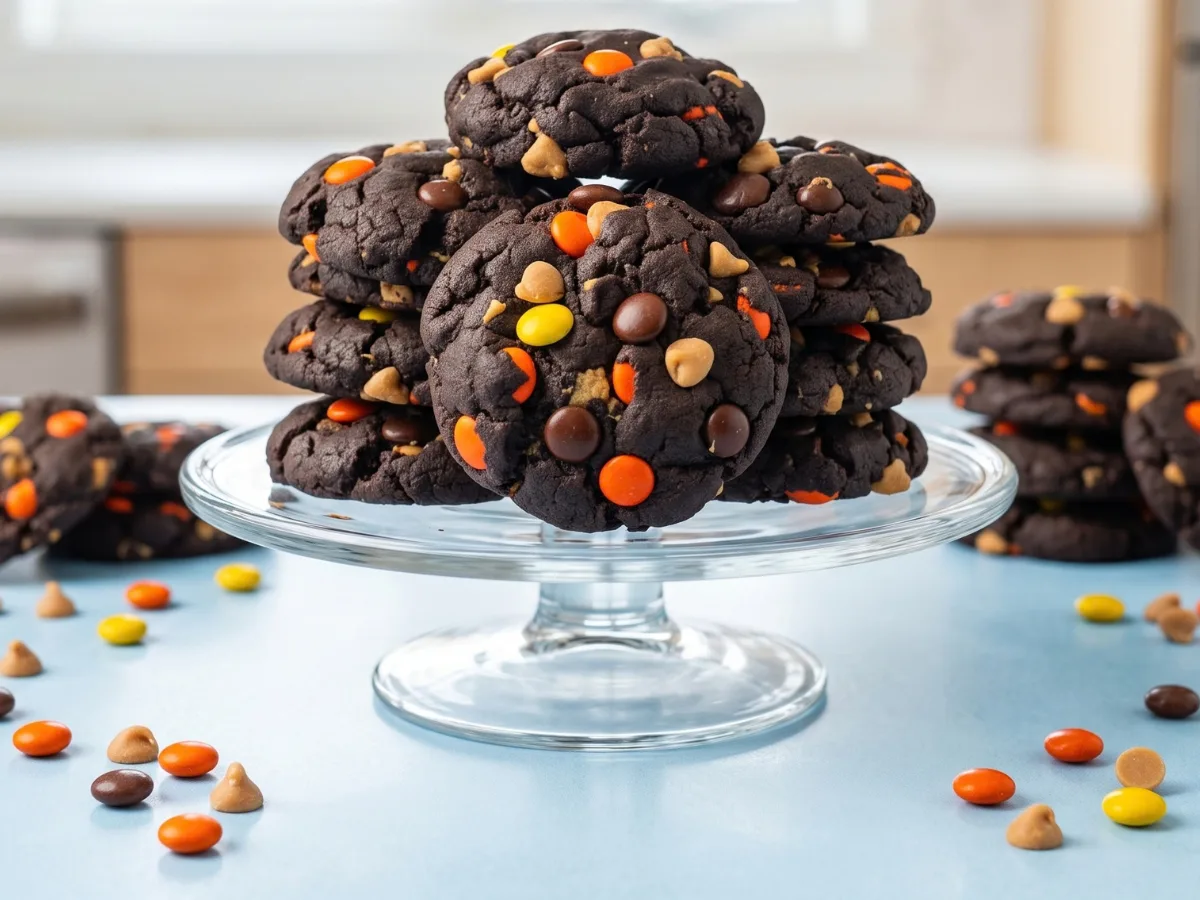 Peanut Butter Filled Chocolate Cookies 1