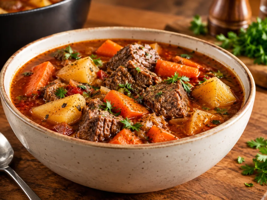 Pot Roast Soup with Beef, Potatoes & Carrots 2