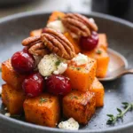Roasted Butternut Squash with Cranberries & Feta 2