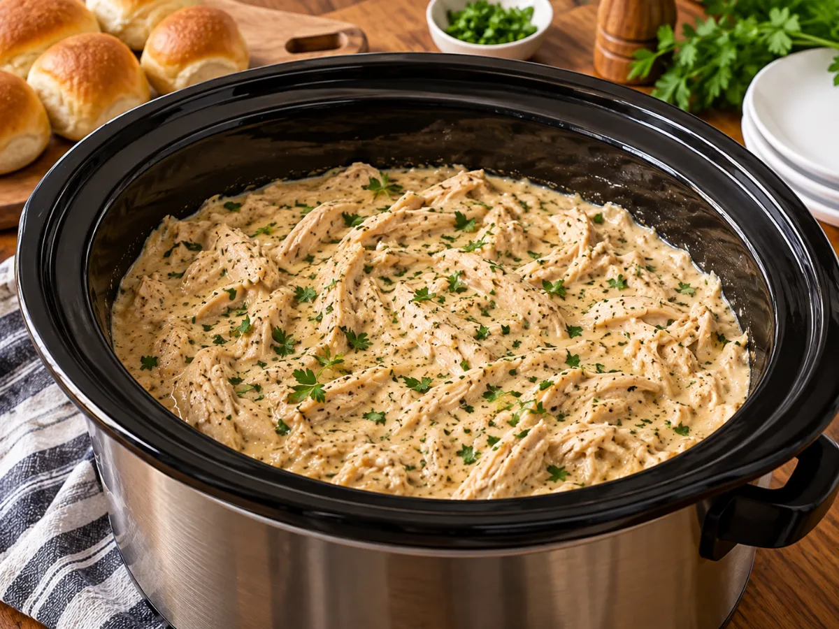 SLOW COOKER CHICKEN AND GRAVY 1