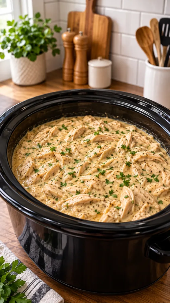 SLOW COOKER CHICKEN AND GRAVY 2
