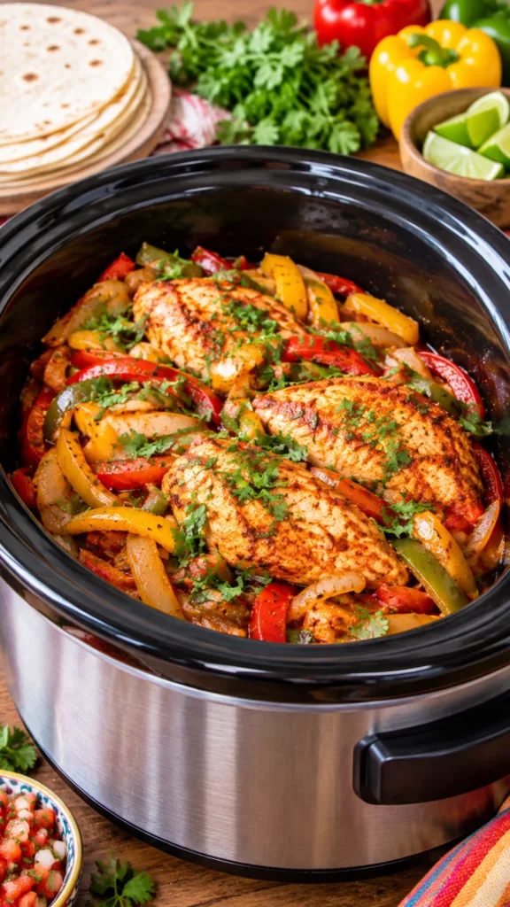 Slow Cooker Chicken Fajitas 2