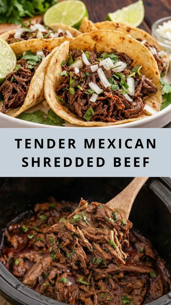 Slow Cooker Mexican Shredded Beef