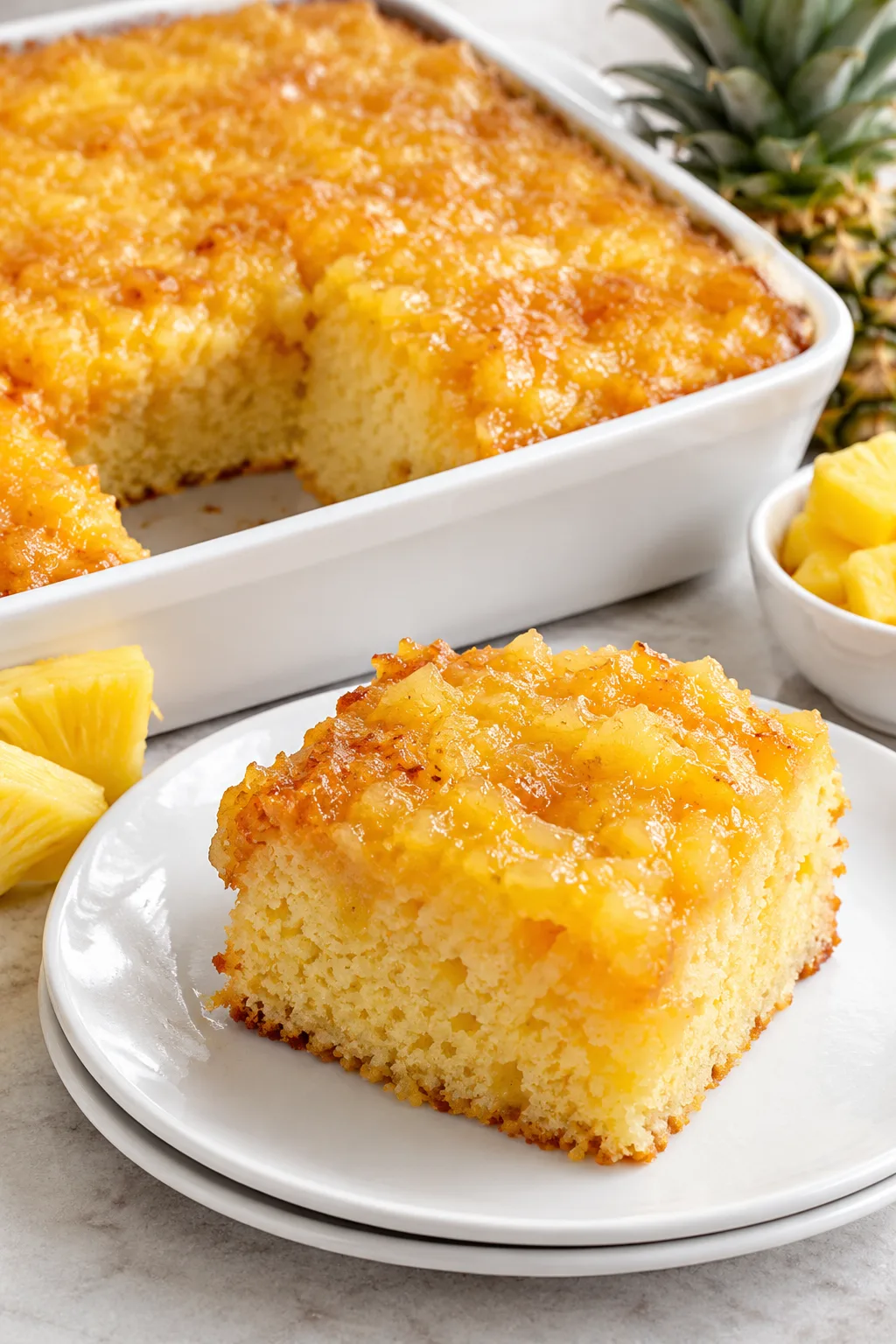 2 Ingredient Pineapple Cake