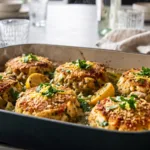 Baked Crab Cakes in Garlic Butter