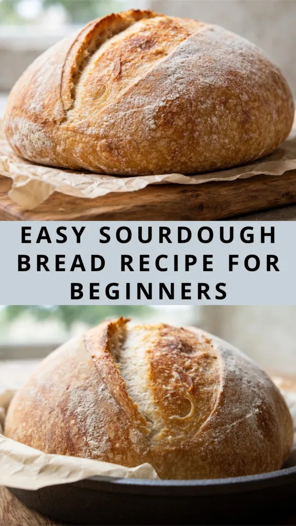 Beginner Sourdough Bread With a Crisp Golden Crust