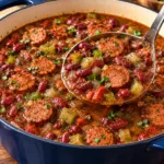Cajun Red Bean Soup with Sausage 1