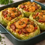 Cajun Shrimp & Sausage Cabbage Bowls