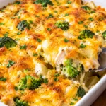 Cheesy Chicken Broccoli Potato Casserole