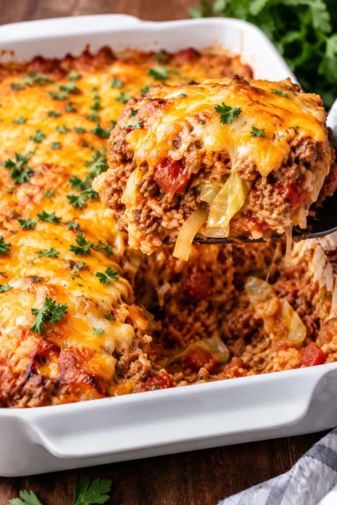 Cheesy Unstuffed Cabbage Roll Casserole 2