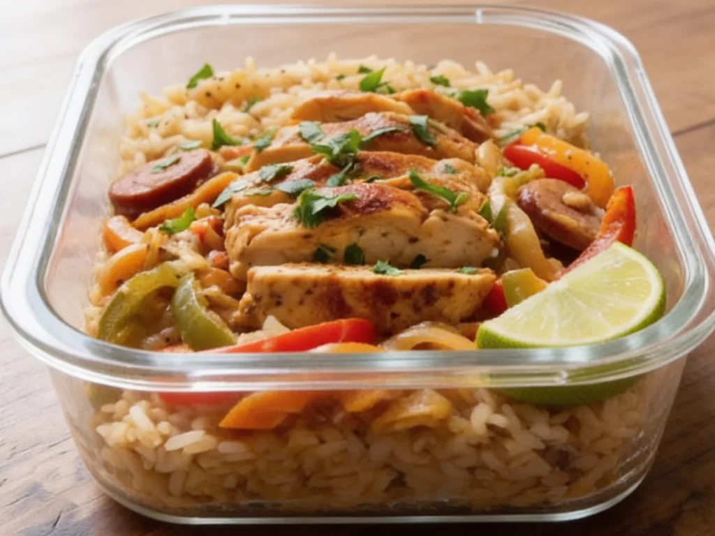 Creamy Cajun Chicken with Garlic Rice High Protein Dinner 2