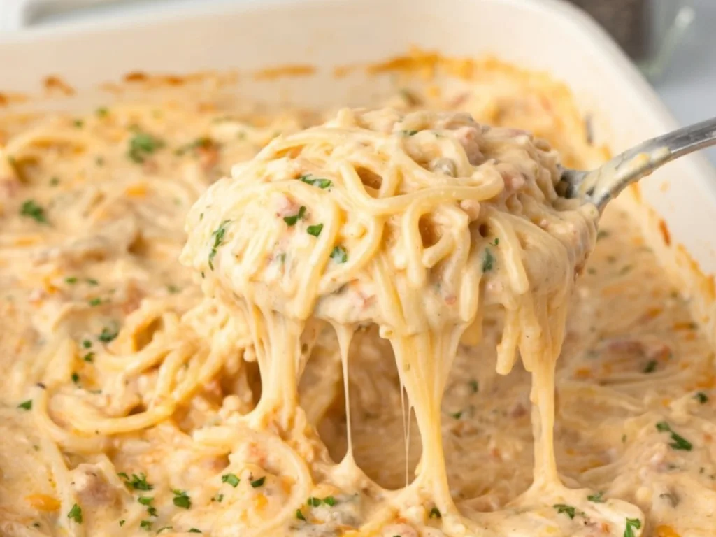 Creamy Chicken Spaghetti with Rotel 2