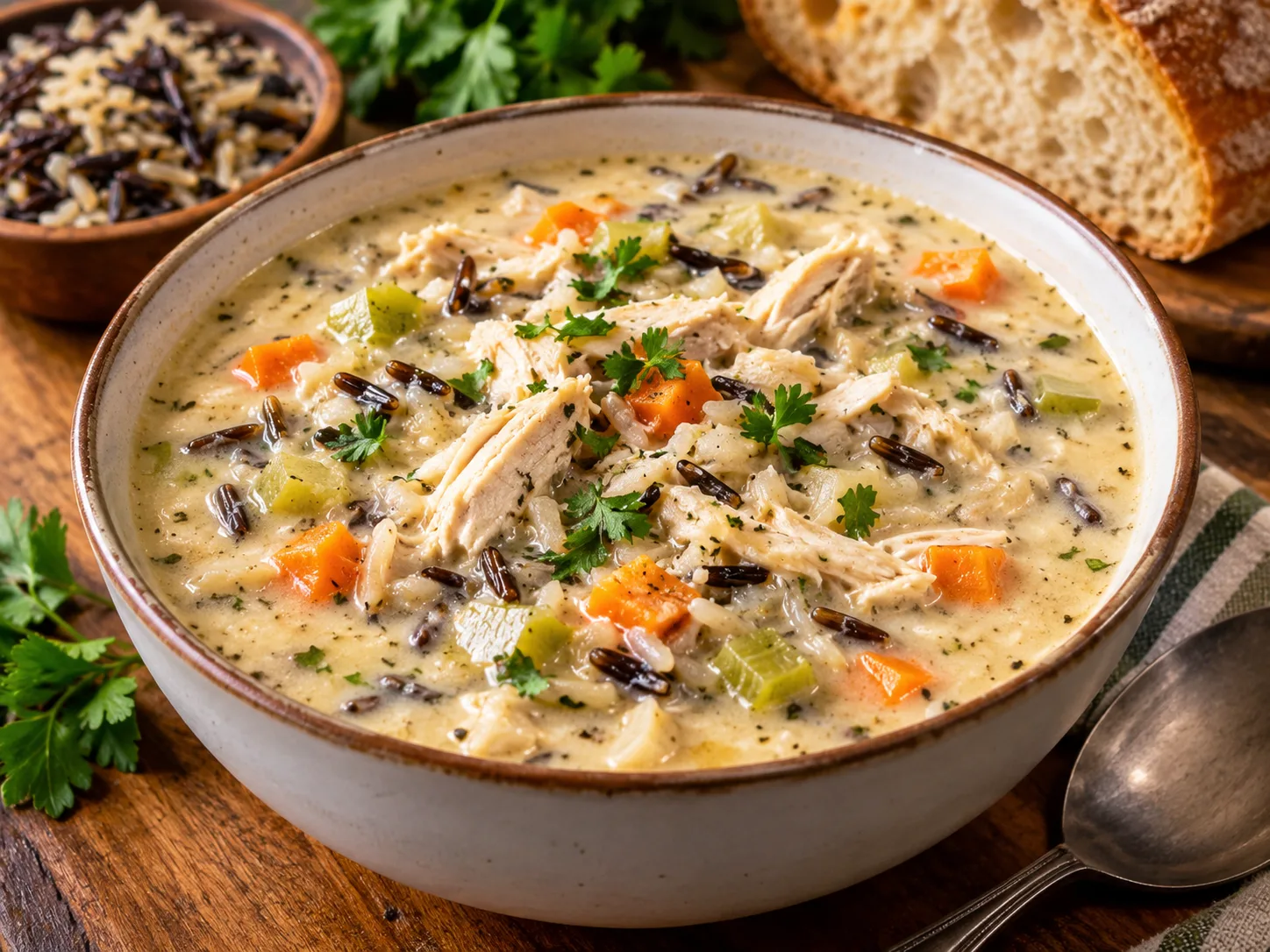 Creamy Chicken and Wild Rice Soup