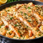 Creamy Garlic Butter Salmon and Shrimp 2