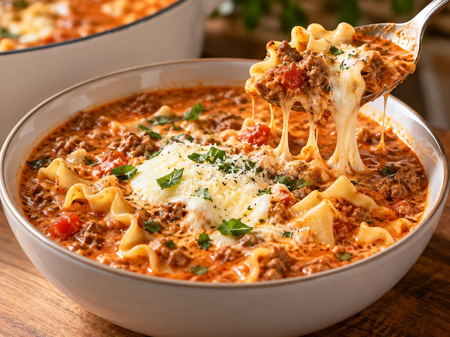Creamy Lasagna Soup