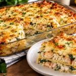 Creamy Seafood Lasagna with Shrimp & Crab