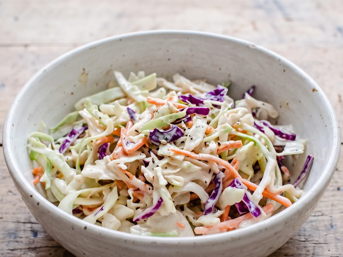 Creamy Vegan Coleslaw