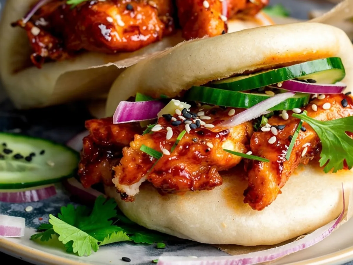 Crispy Korean Chicken Bao Buns 1
