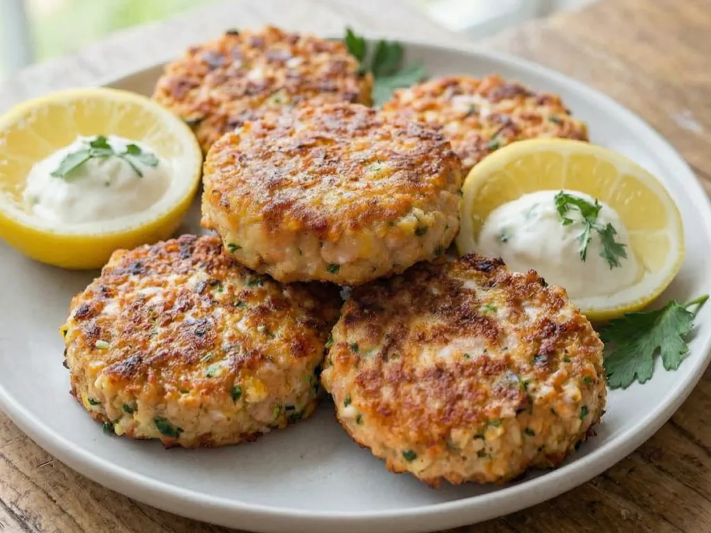 Crispy Salmon Cakes With Canned Salmon — Golden & Flaky 2