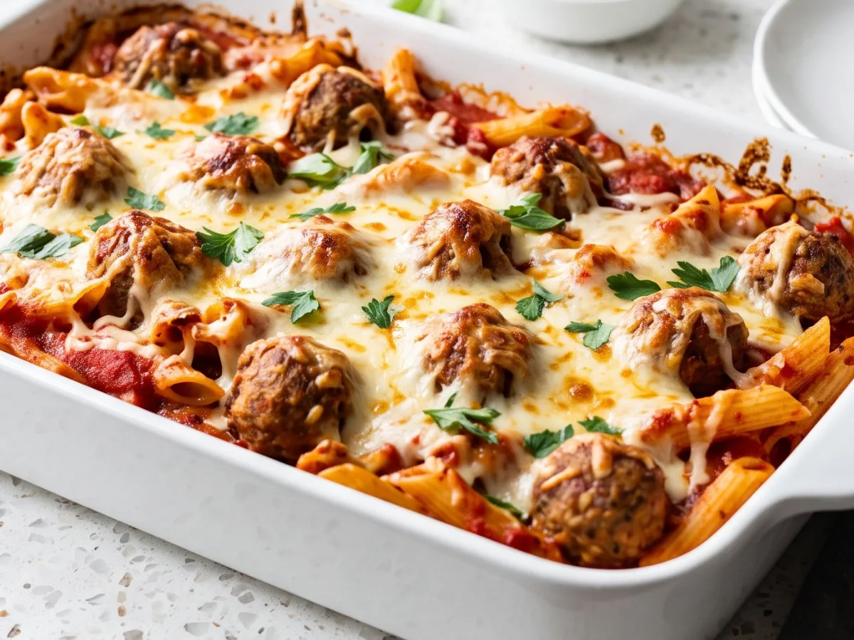 Dump and Bake Meatball Casserole 1