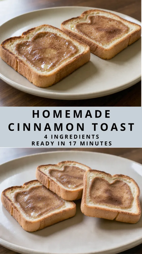 EASY CINNAMON SUGAR TOAST Buttery, Golden & Crispy
