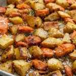 EASY OVEN ROASTED CARROTS & POTATOES 1