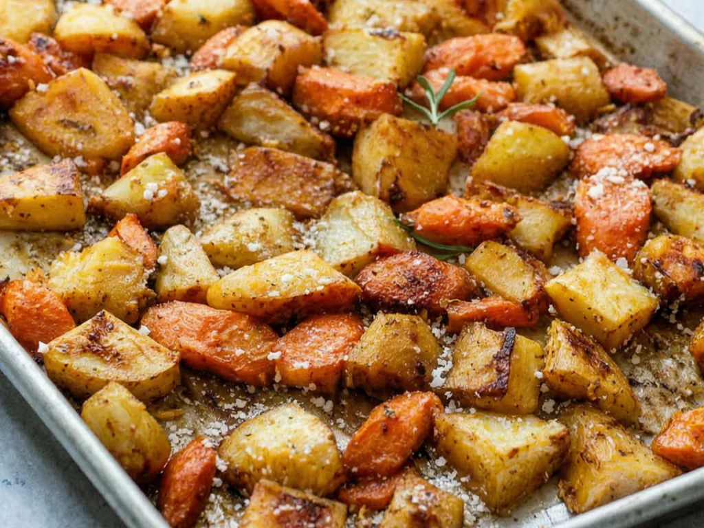 EASY Oven Roasted Carrots and Potatoes 2
