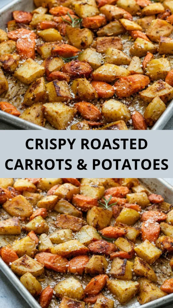 EASY OVEN ROASTED CARROTS & POTATOES