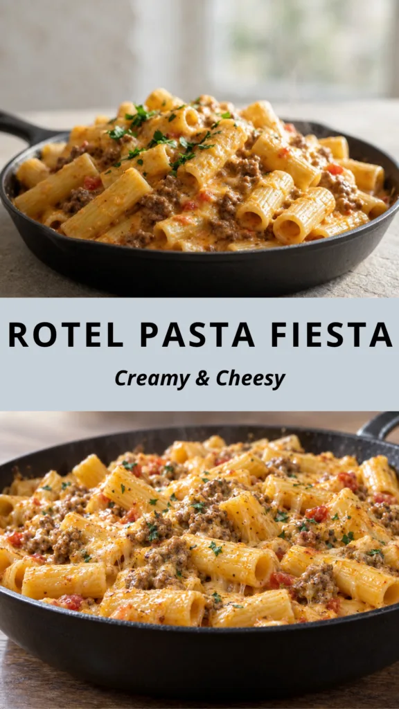 EASY ROTEL BEEF PASTA