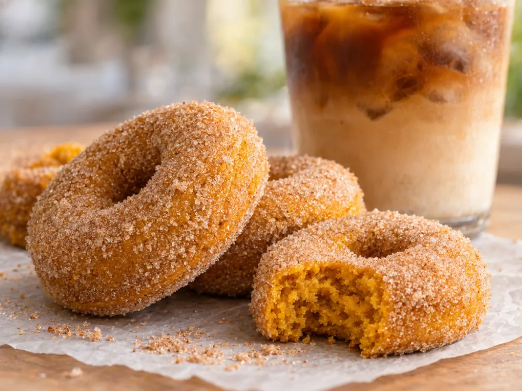 Easy Baked Donuts Pumpkin Spice with Cinnamon Sugar 2
