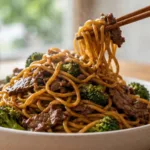 Easy Beef and Broccoli Noodles for Dinner 1