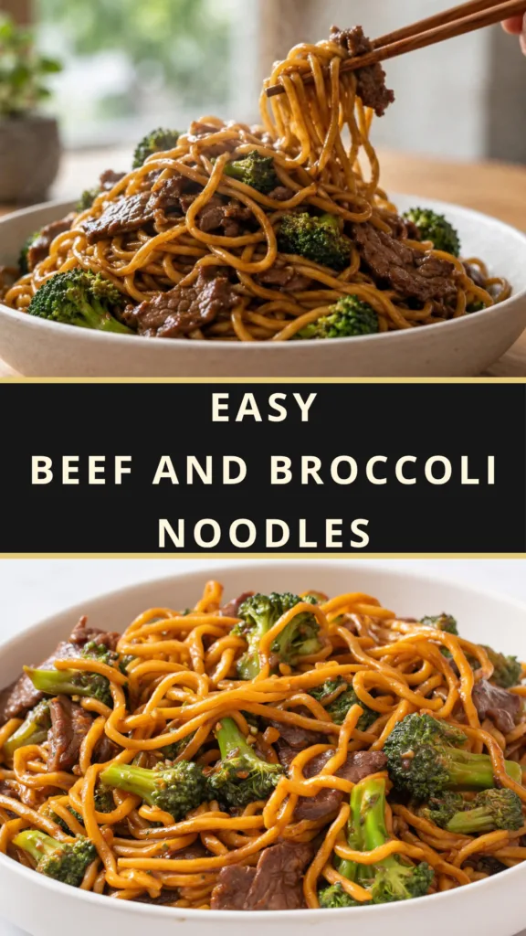 Easy Beef and Broccoli Noodles for Dinner
