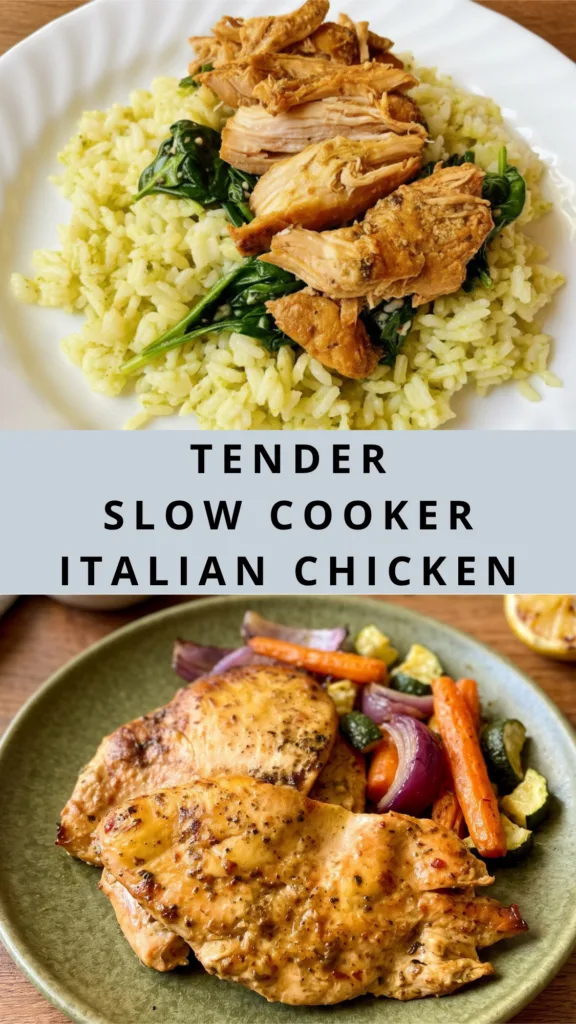 Easy Crockpot Italian Chicken