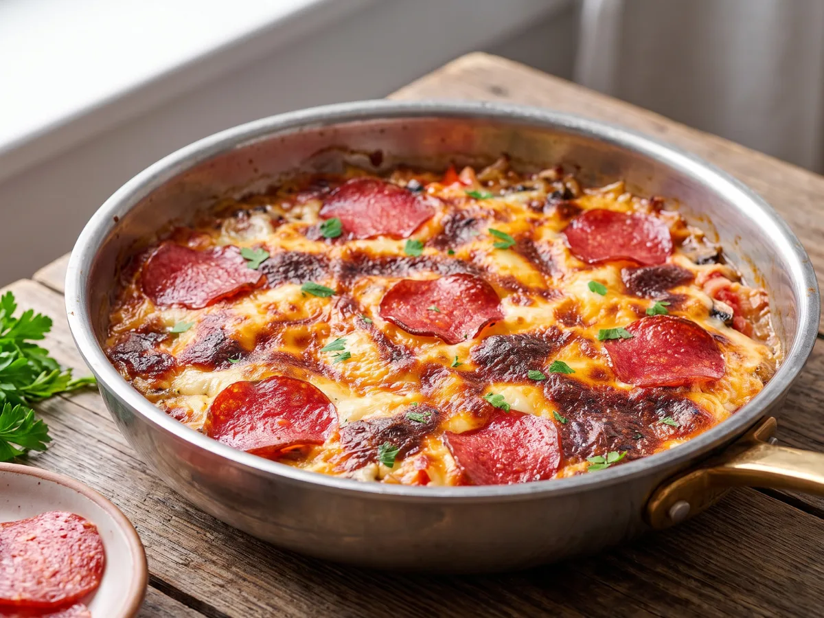 Easy Crustless Pizza Recipe 1