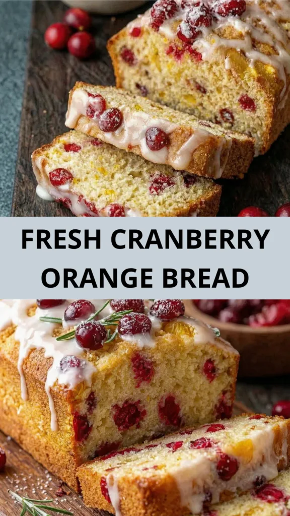 Easy Holiday Cranberry Orange Loaf
